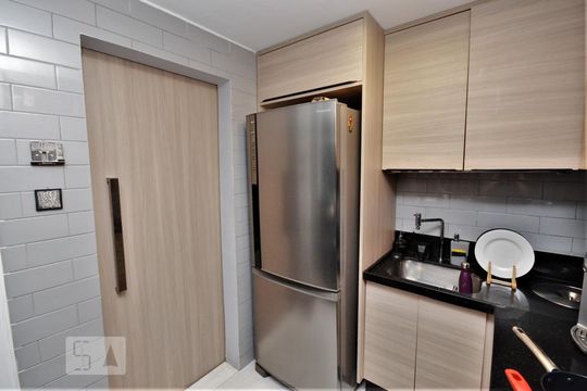 Cozinha - Armários de apartamento à venda com 2 quartos, 60m² em Flamengo, Rio de Janeiro