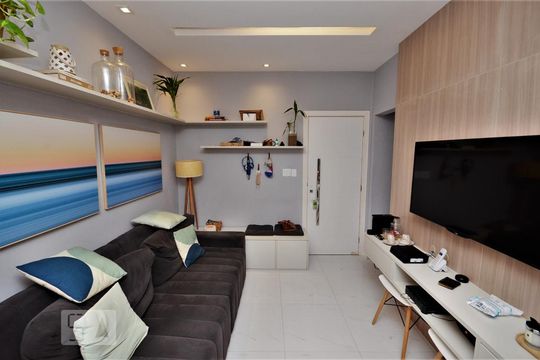 Sala de apartamento à venda com 2 quartos, 60m² em Flamengo, Rio de Janeiro
