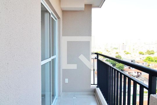 Varanda da Sala de apartamento à venda com 2 quartos, 50m² em Parque das Nações, Santo André