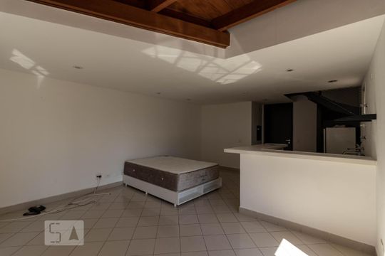 Sala/Cozinha de apartamento à venda com 1 quarto, 75m² em Vila Nova Conceição, São Paulo