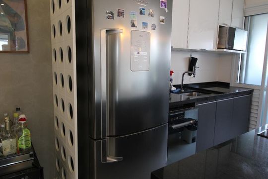 Cozinha de apartamento para alugar com 2 quartos, 68m² em Vila Gertrudes, São Paulo