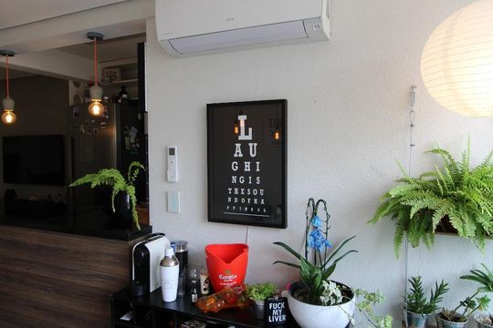 Detalhe sala de apartamento para alugar com 2 quartos, 68m² em Vila Gertrudes, São Paulo