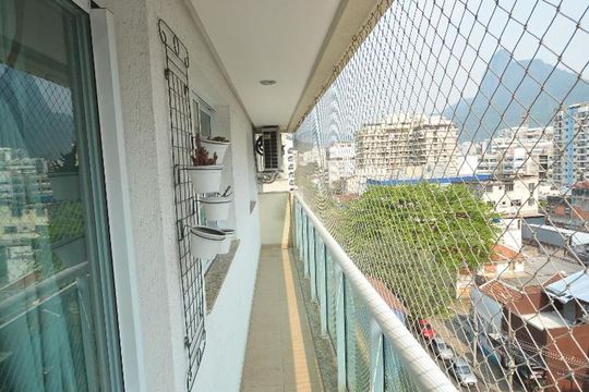 Varanda da Sala  de apartamento à venda com 3 quartos, 98m² em Botafogo, Rio de Janeiro