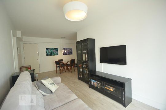 Sala  de apartamento à venda com 3 quartos, 98m² em Botafogo, Rio de Janeiro