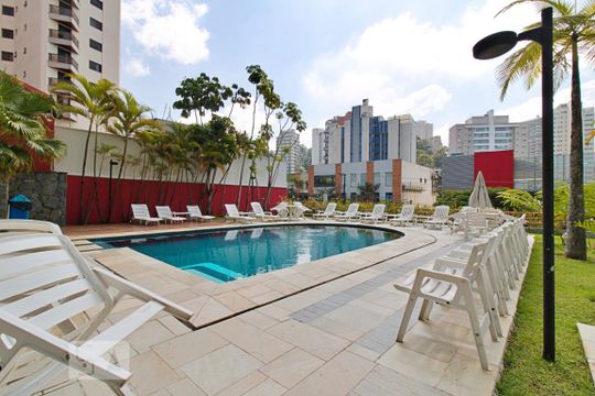 Área comum - Piscina de apartamento para alugar com 1 quarto, 50m² em Vila Andrade, São Paulo