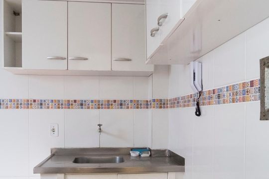 Cozinha de kitnet/studio à venda com 1 quarto, 27m² em Partenon, Porto Alegre