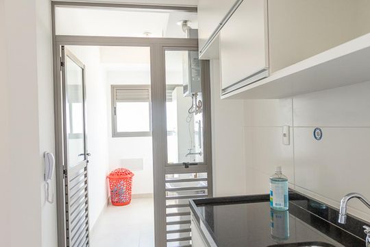 Cozinha de apartamento à venda com 2 quartos, 67m² em Barra Funda, São Paulo