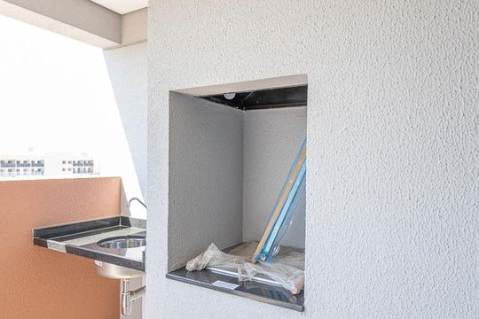 Varanda da Sala de apartamento à venda com 2 quartos, 67m² em Barra Funda, São Paulo