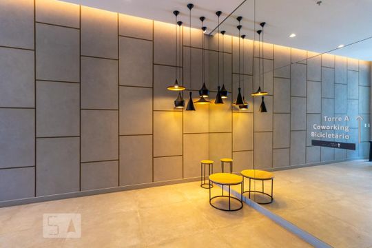 Hall social de kitnet/studio à venda com 1 quarto, 25m² em Mirandópolis, São Paulo