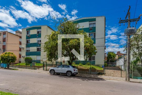 Fachada de apartamento à venda com 1 quarto, 42m² em Jardim do Salso, Porto Alegre