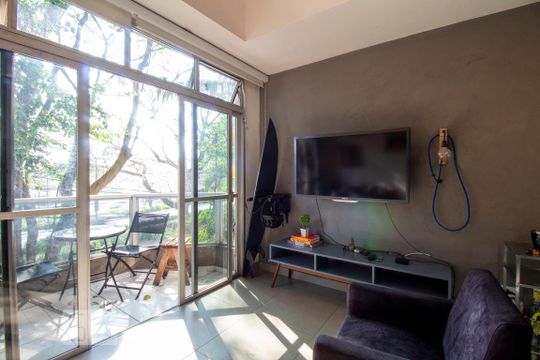 Sala de apartamento à venda com 1 quarto, 43m² em Vila Clementino, São Paulo