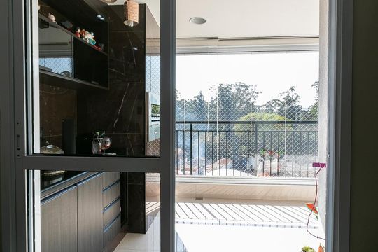 Varanda Gourmet de apartamento à venda com 3 quartos, 70m² em Tatuapé, São Paulo