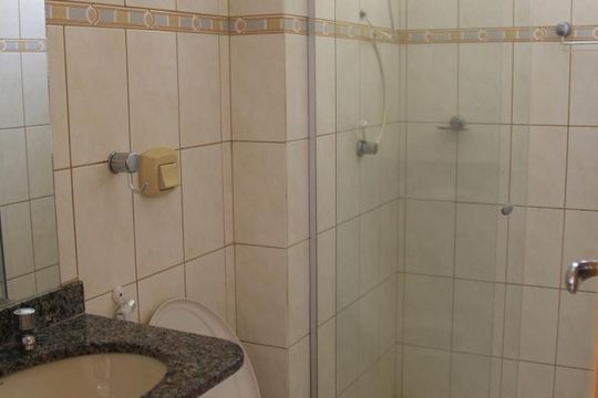 Detalhe do Banheiro da Suite de apartamento à venda com 2 quartos, 60m² em Parque Amazônia, Goiânia