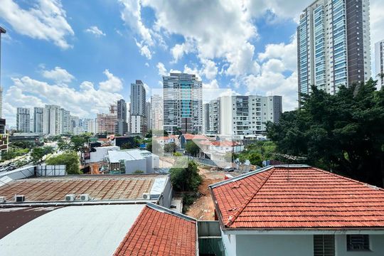 Vista da Varanda de apartamento à venda com 1 quarto, 22m² em Jardim das Acácias, São Paulo