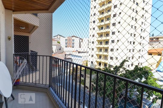 Sacada Quarto 1 / Sala de apartamento à venda com 2 quartos, 65m² em Vila Rosália, Guarulhos