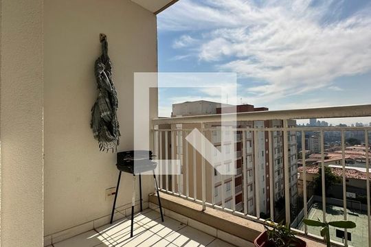 Sacada Sala de apartamento à venda com 2 quartos, 64m² em Vila Polopoli, São Paulo