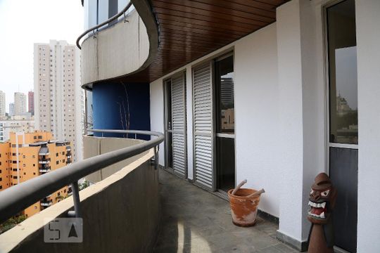Varanda da Sala de apartamento para alugar com 3 quartos, 160m² em Jardim Ampliação, São Paulo