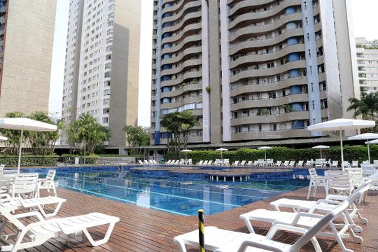 Área comum - Piscina de apartamento para alugar com 3 quartos, 160m² em Jardim Ampliação, São Paulo