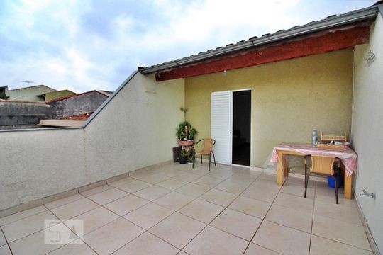Varanda do Quarto 1 - Suíte de casa à venda com 3 quartos, 112m² em Assunção, São Bernardo do Campo