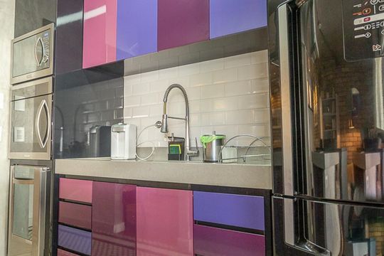 Cozinha de apartamento para alugar com 2 quartos, 65m² em Vila Anglo Brasileira, São Paulo