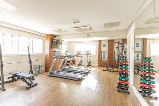 Área comum - Academia de apartamento para alugar com 2 quartos, 65m² em Vila Anglo Brasileira, São Paulo