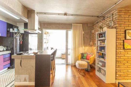Sala de apartamento para alugar com 2 quartos, 65m² em Vila Anglo Brasileira, São Paulo