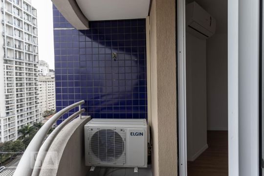 Varanda de apartamento para alugar com 1 quarto, 36m² em Indianópolis, São Paulo