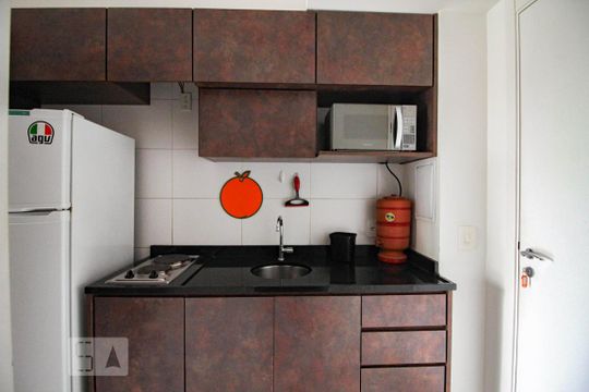 Cozinha de apartamento à venda com 1 quarto, 24m² em Santana, São Paulo
