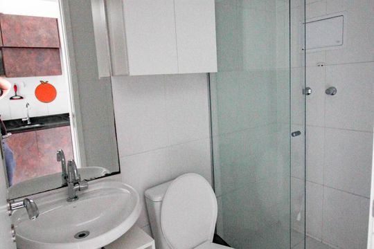 Banheiro de apartamento à venda com 1 quarto, 24m² em Santana, São Paulo