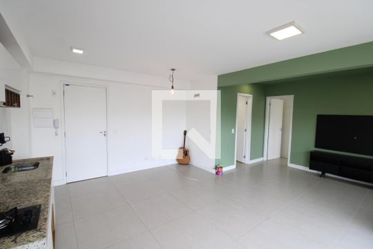 Sala / Cozinha de apartamento para alugar com 1 quarto, 40m² em Jardim Paraíso, São Paulo
