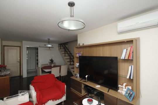 Sala de apartamento para alugar com 4 quartos, 212m² em Flamengo, Rio de Janeiro