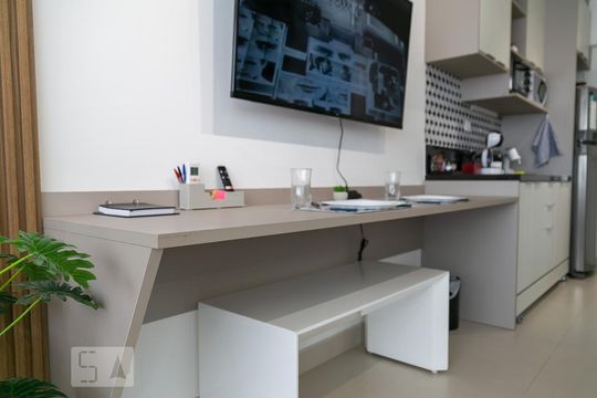 Studio - Sala de kitnet/studio para alugar com 1 quarto, 30m² em Macedo, Guarulhos
