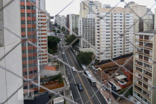 Vista de Sacada de apartamento para alugar com 1 quarto, 37m² em Jardim Paulista, São Paulo