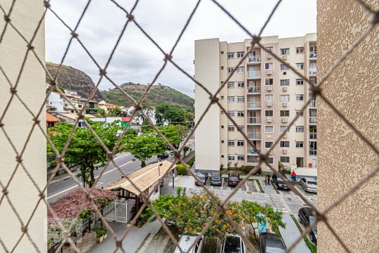 Vista da Área de Serviço de apartamento à venda com 2 quartos, 56m² em Taquara, Rio de Janeiro