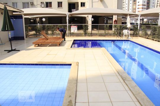 Área comum - Piscina de apartamento para alugar com 2 quartos, 54m² em Parque Oeste Industrial, Goiânia