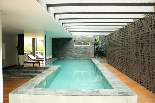 Área comum - Piscina de apartamento à venda com 1 quarto, 33m² em Pinheiros, São Paulo