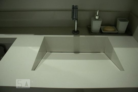Banheiro da Suíte de apartamento à venda com 1 quarto, 33m² em Pinheiros, São Paulo
