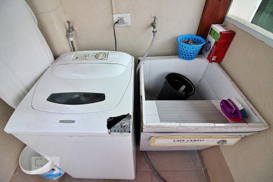 Área de Serviço de apartamento à venda com 3 quartos, 110m² em Paulicéia, São Bernardo do Campo