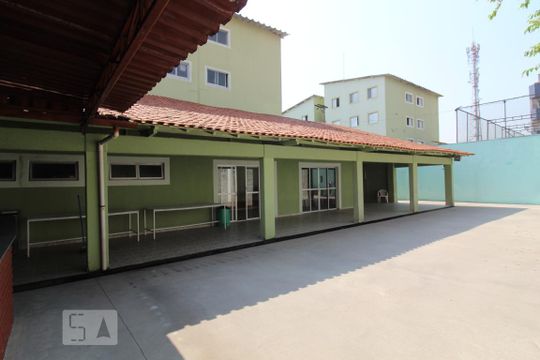 Área da churrasqueira de apartamento para alugar com 2 quartos, 65m² em Vila Dourados, São Bernardo do Campo