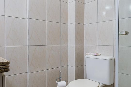 Banheiro de apartamento à venda com 2 quartos, 90m² em Santa Maria, São Caetano do Sul