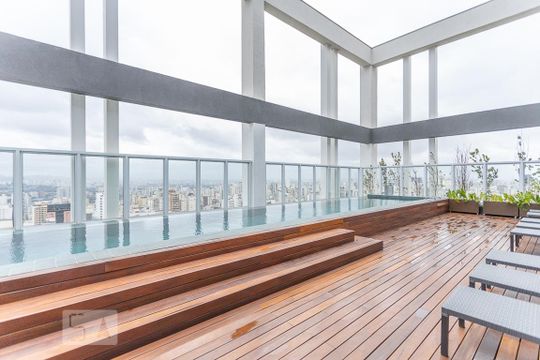 Área comum - Piscina de kitnet/studio à venda com 1 quarto, 25m² em Perdizes, São Paulo