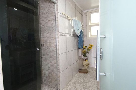 Banheiro de apartamento à venda com 3 quartos, 110m² em Pátria Nova, Novo Hamburgo