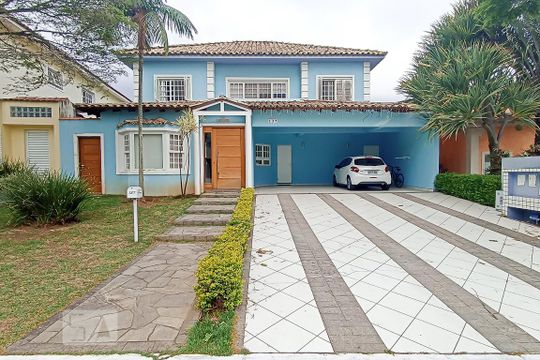 Fachada de casa de condomínio à venda com 4 quartos, 322m² em Alphaville, Santana de Parnaíba