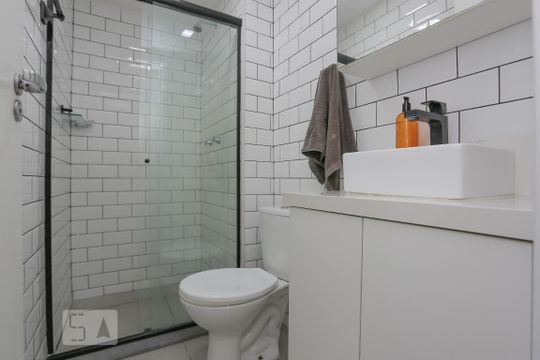 Banheiro da Suíte de apartamento à venda com 2 quartos, 55m² em São Cristóvão, Rio de Janeiro