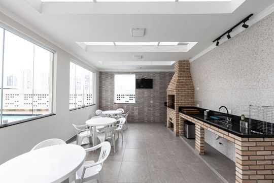Área comum - Churrasqueira de apartamento para alugar com 2 quartos, 64m² em Vila Regente Feijó, São Paulo