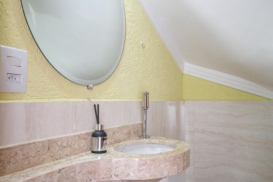 Lavabo de casa de condomínio para alugar com 2 quartos, 52m² em Vila Celeste, São Paulo