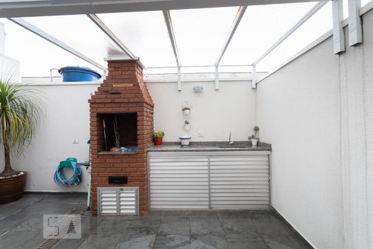 Área de churrasqueira de casa à venda com 3 quartos, 120m² em Vila Graciosa, São Paulo