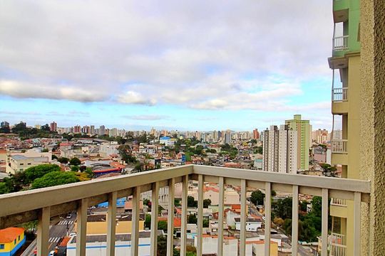 Varanda da Sala de apartamento para alugar com 2 quartos, 52m² em Vila Príncipe de Gales, Santo André