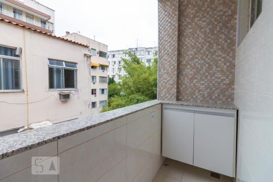 Detalhe da Sala - Varanda de apartamento à venda com 1 quarto, 50m² em Copacabana, Rio de Janeiro