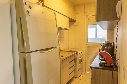 Cozinha de apartamento à venda com 2 quartos, 62m² em Lapa, São Paulo